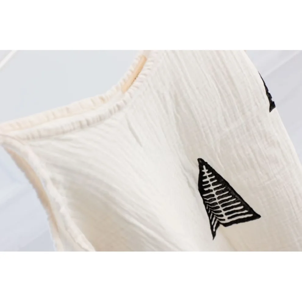 Tofitowel - Piramit Baskılı Kolsuz Tunik Buldan Tişört