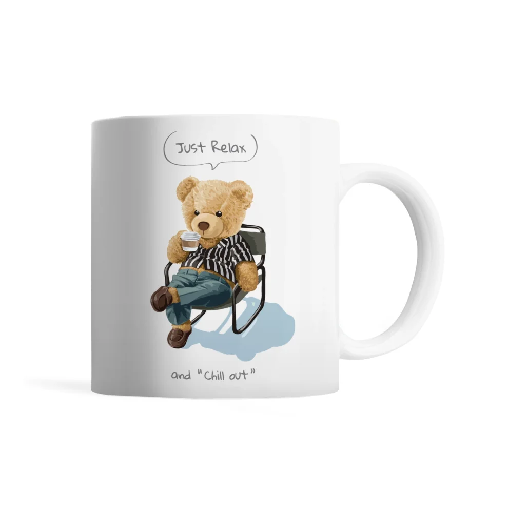 Tatlistan - Teddy Bear | Just Relax - Mug Glass