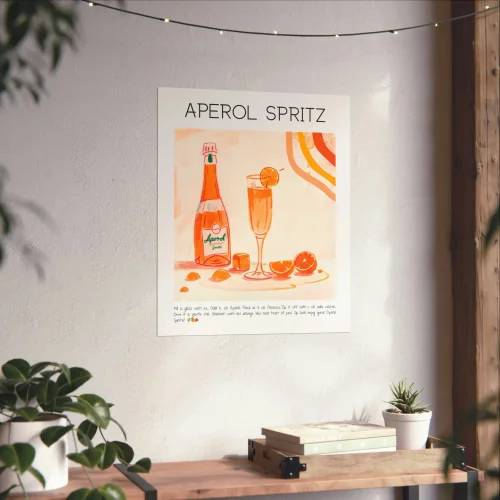 Muff Atelier - Aperol Spritz Cocktail Art Print