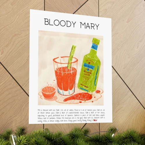 Muff Atelier - Bloody Mary Cocktail Art Print