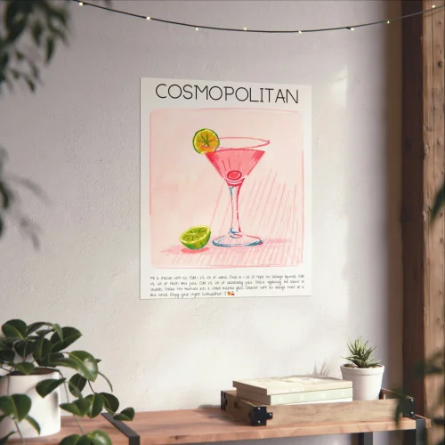 Muff Atelier - Cosmopolitan Cocktail Art Print