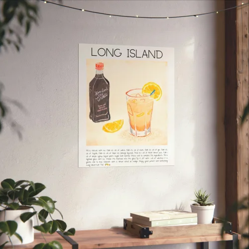 Muff Atelier - Long Island Ice Tea Cocktail Art Print
