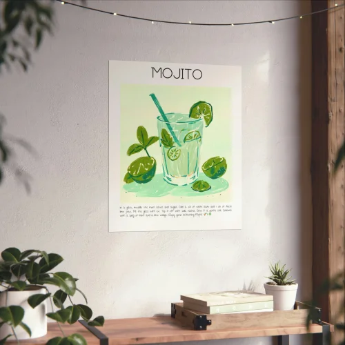Muff Atelier - Mojito Cocktail Art Print
