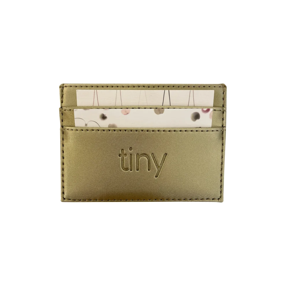 Tiny - Gold Apple Leather Cardholder