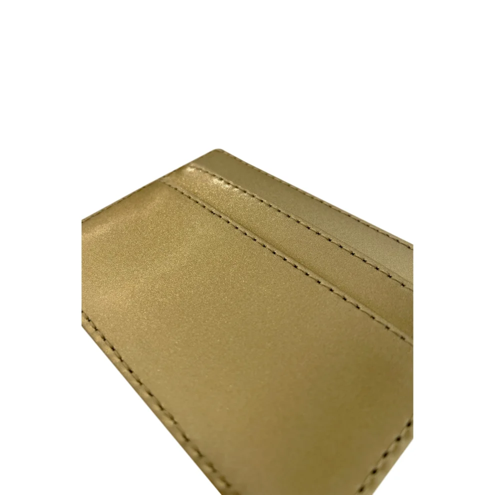 Tiny - Gold Apple Leather Cardholder