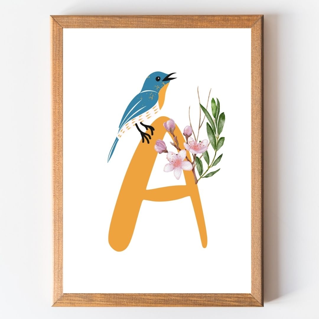 Unique A Letter Poster