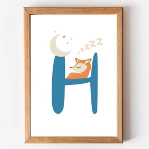 Unique H Letter Poster