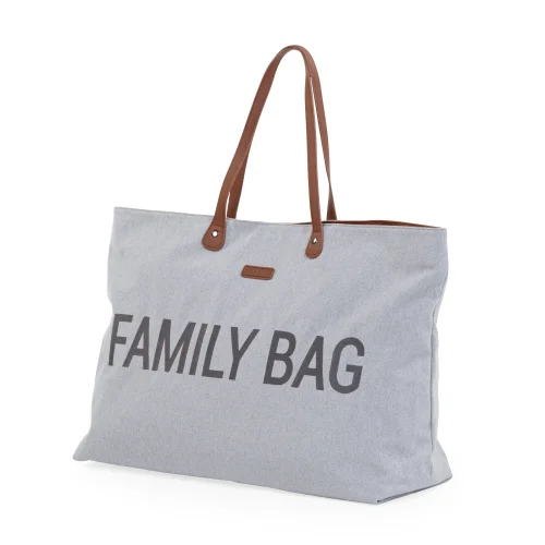 収納抜群♪【CHILDHOME】ロゴ入り ファミリーバッグ Childhome - Indigo Family Bag Signature Canvas | hipicon