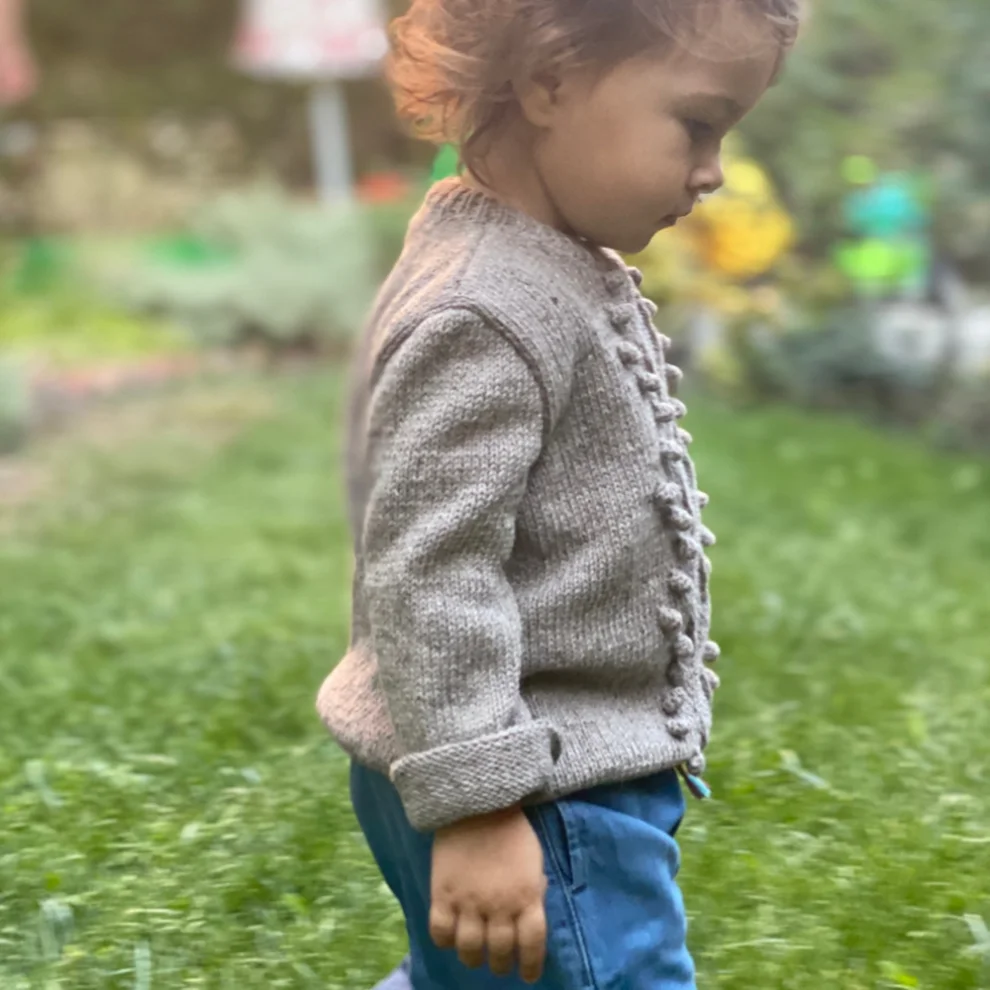 Cooperative Studio Hand Knitted Soft Merino Wool Baby Sweater Warm