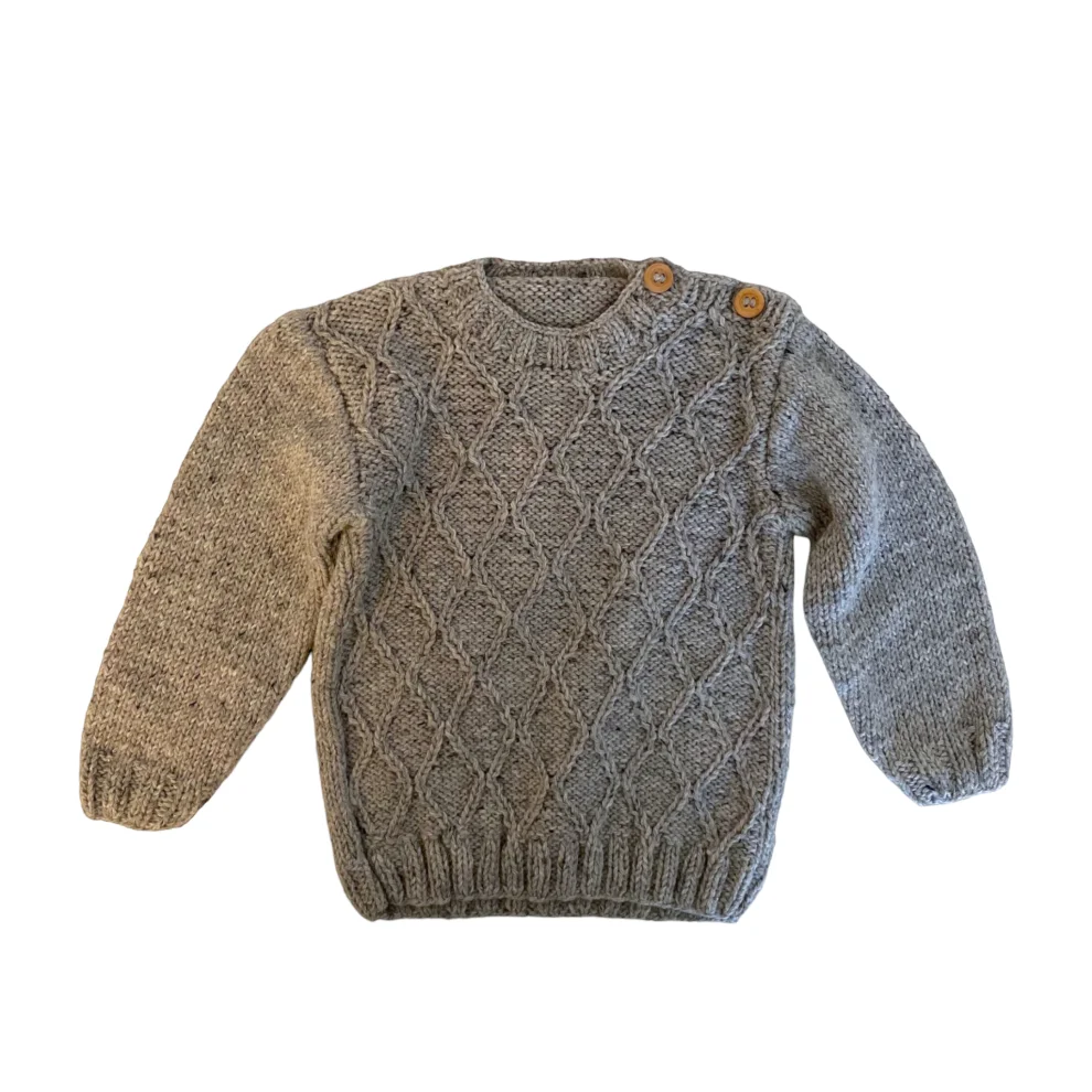 Cooperative Studio - Hand Knitted Recycled Wool Baby Sweater Warm Derya Sweater - Il