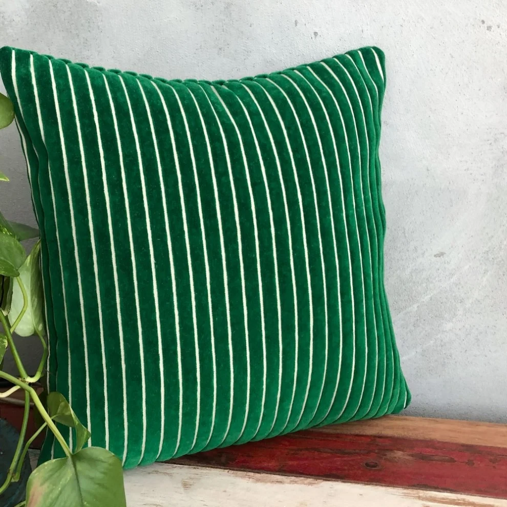 Miliva Home - Velvet Stripes Throw Pillow Cover