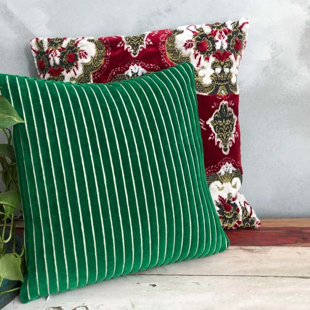 Miliva Home - Velvet Stripes Throw Pillow Cover