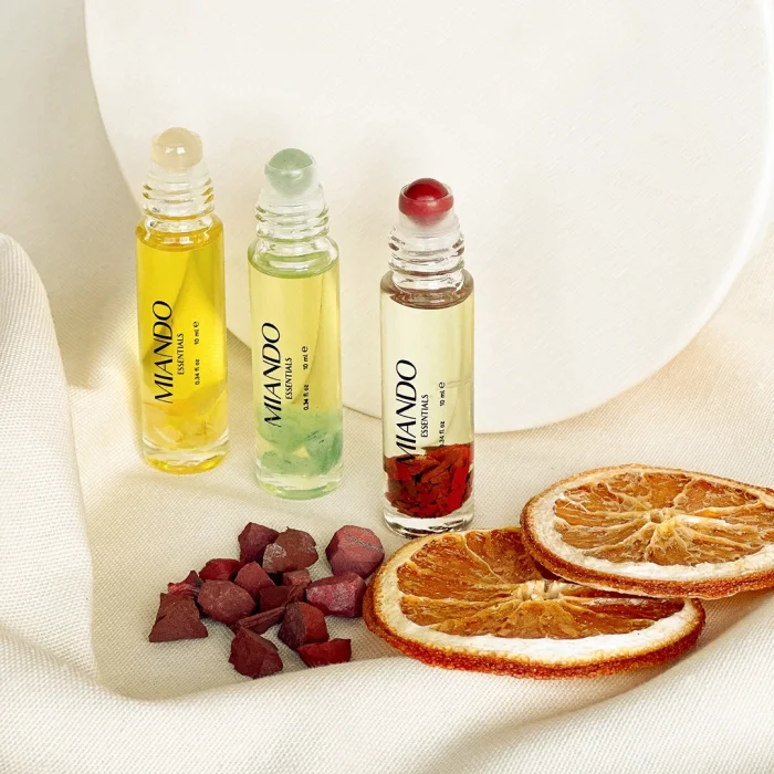Miando Essentials - Create Set / Essential Oil And Crystal Roll On Set ...