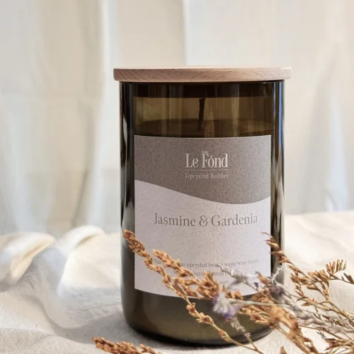 Studio Le Fond - Upcycled Bottles Candle - Jasmine & Gardenia