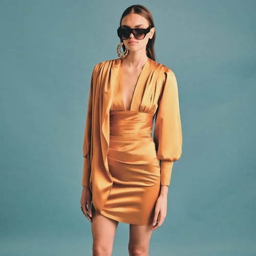 Two's Touch - Adele Satin Dress