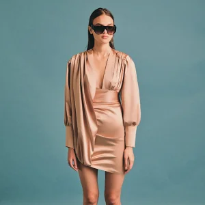 Adele Satin Dress