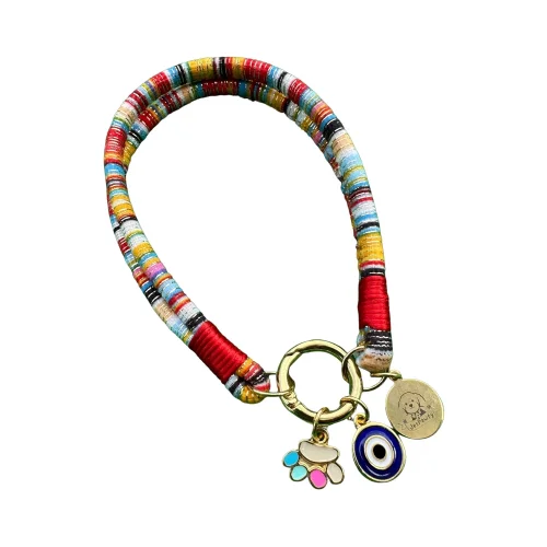 JesPawty - Jescolorful Rope Cat Dog Necklace With Charm
