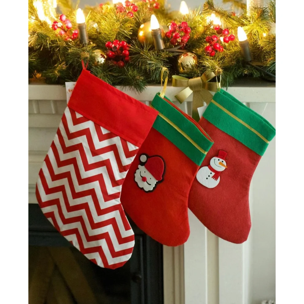 MELINO HOME - Zigzag Christmas Stockings
