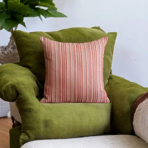 Miliva Home - Striped Woven Throw Pillow Cover