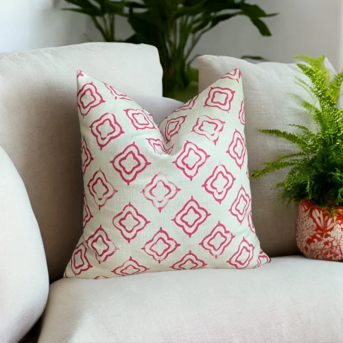 Miliva Home - Block Print Throw Pillow Cover