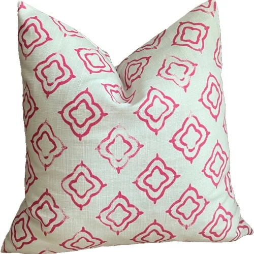 Miliva Home - Block Print Throw Pillow Cover