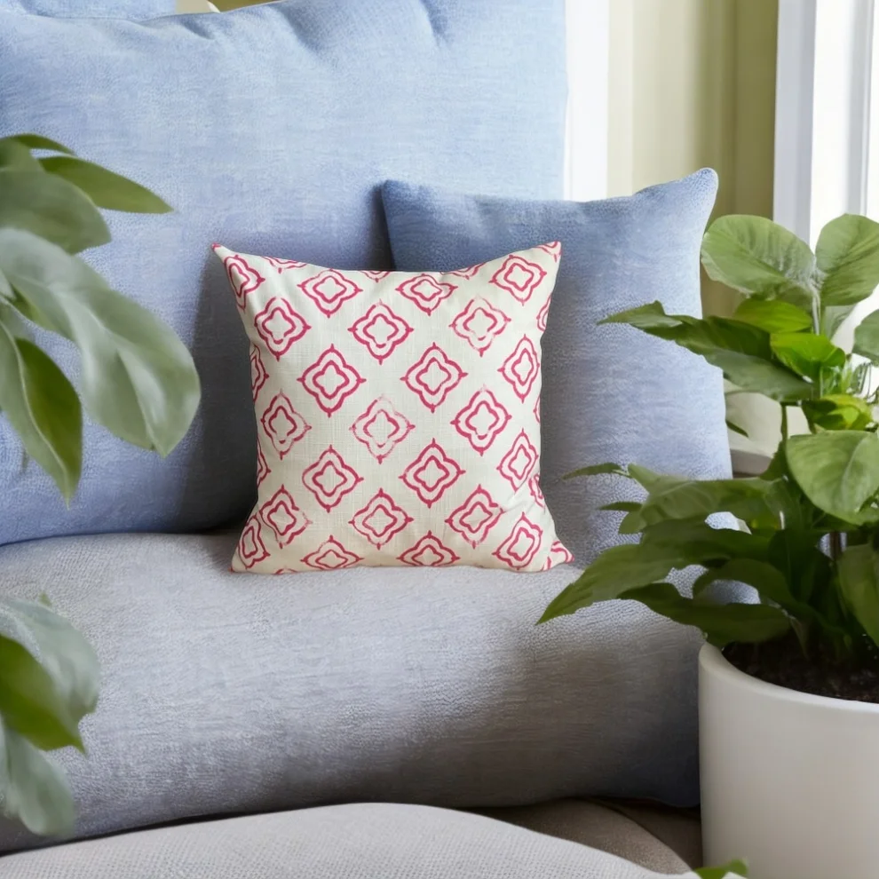 Miliva Home - Block Print Throw Pillow Cover