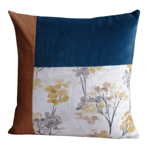 Miliva Home - Floral Patchwork Design Throw Pillow Cover