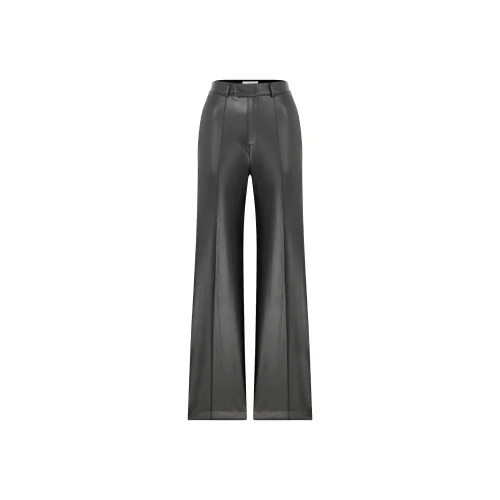 Nazlı Ceren - Millie Straight Cut Vegan Leather Trousers