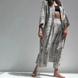 Narita Linen Long Kimono