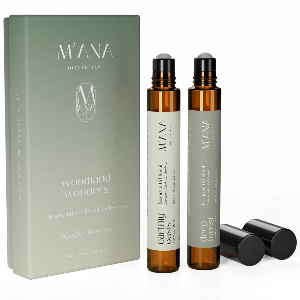 Mana Botanicals - Woodland Wonders Essential Oil Roll On Collection For Mindful Moments