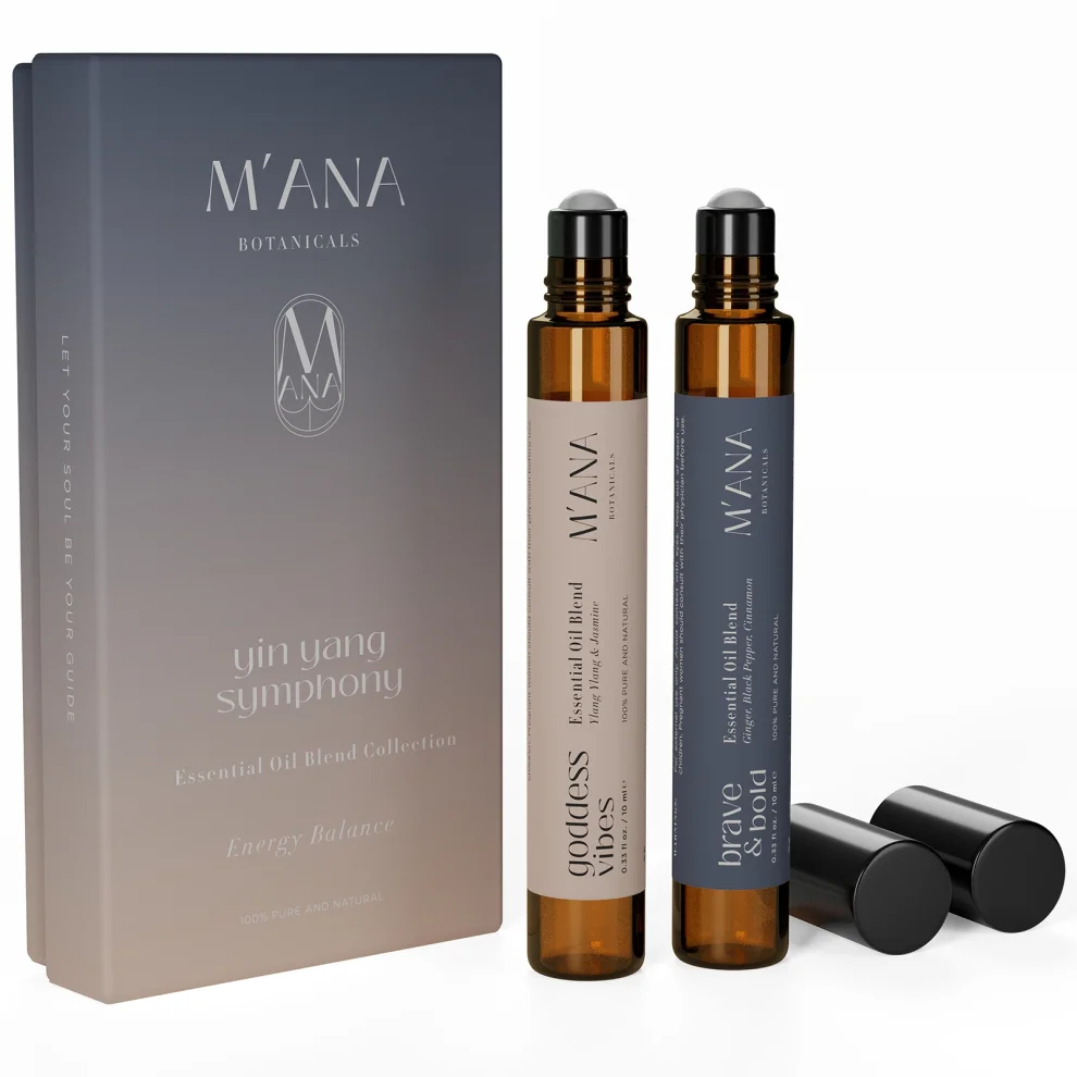 Mana Botanicals - Yin Yang Symphony Essential Oil Roll On Collection For Balance