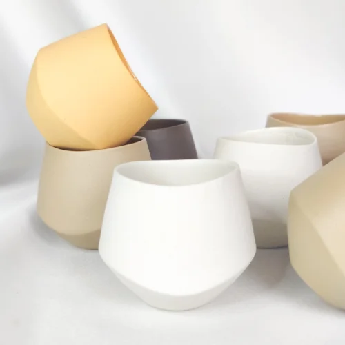 Opia Ceramics - Wave Porcelain Cup