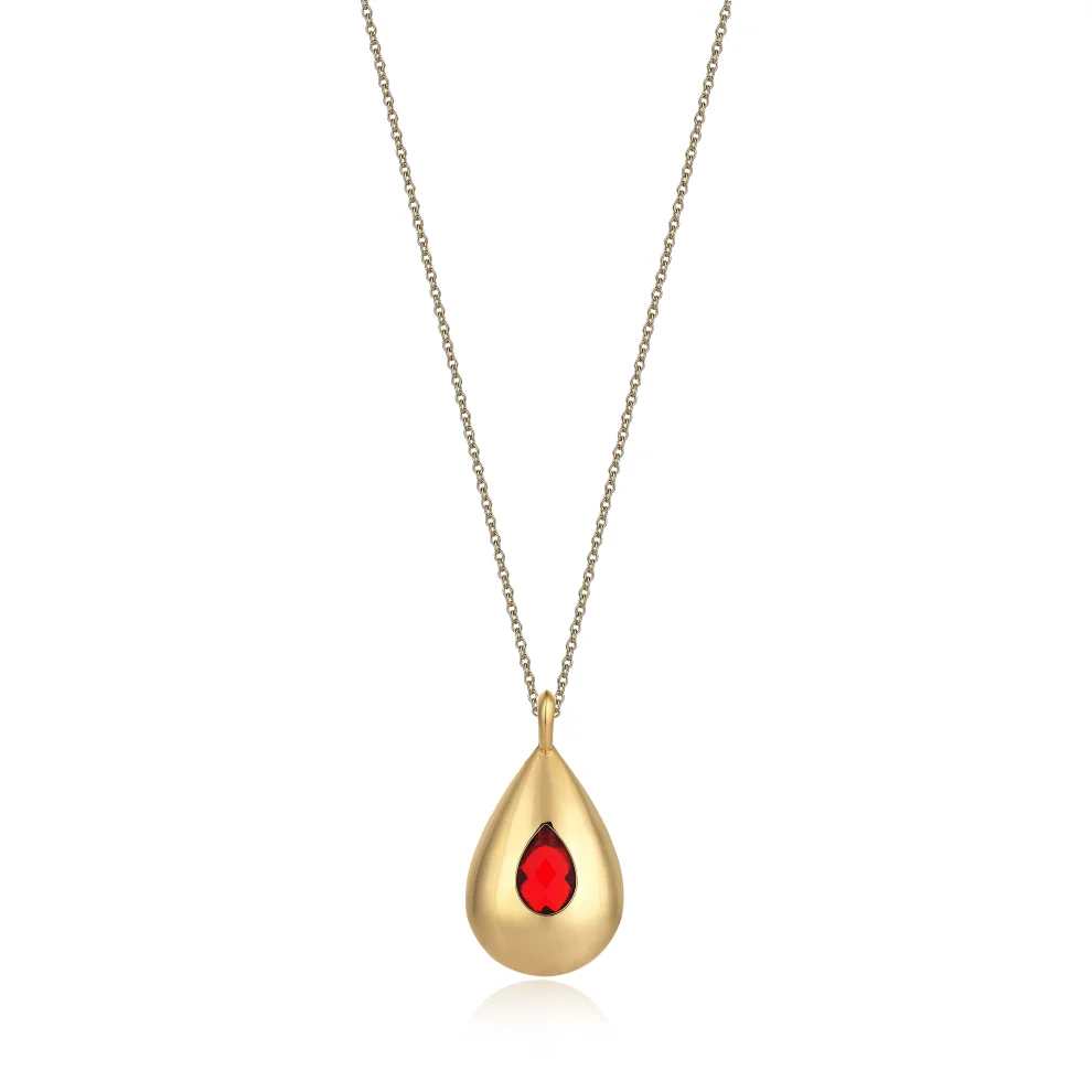 Jurome - Drop Stone Necklace