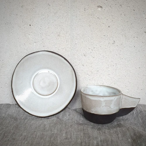 Alva Ceramics - Maiev - Kulplu Fincan - 01127