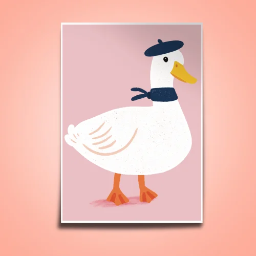 The Illustrationary - Mr. Duck Baskı