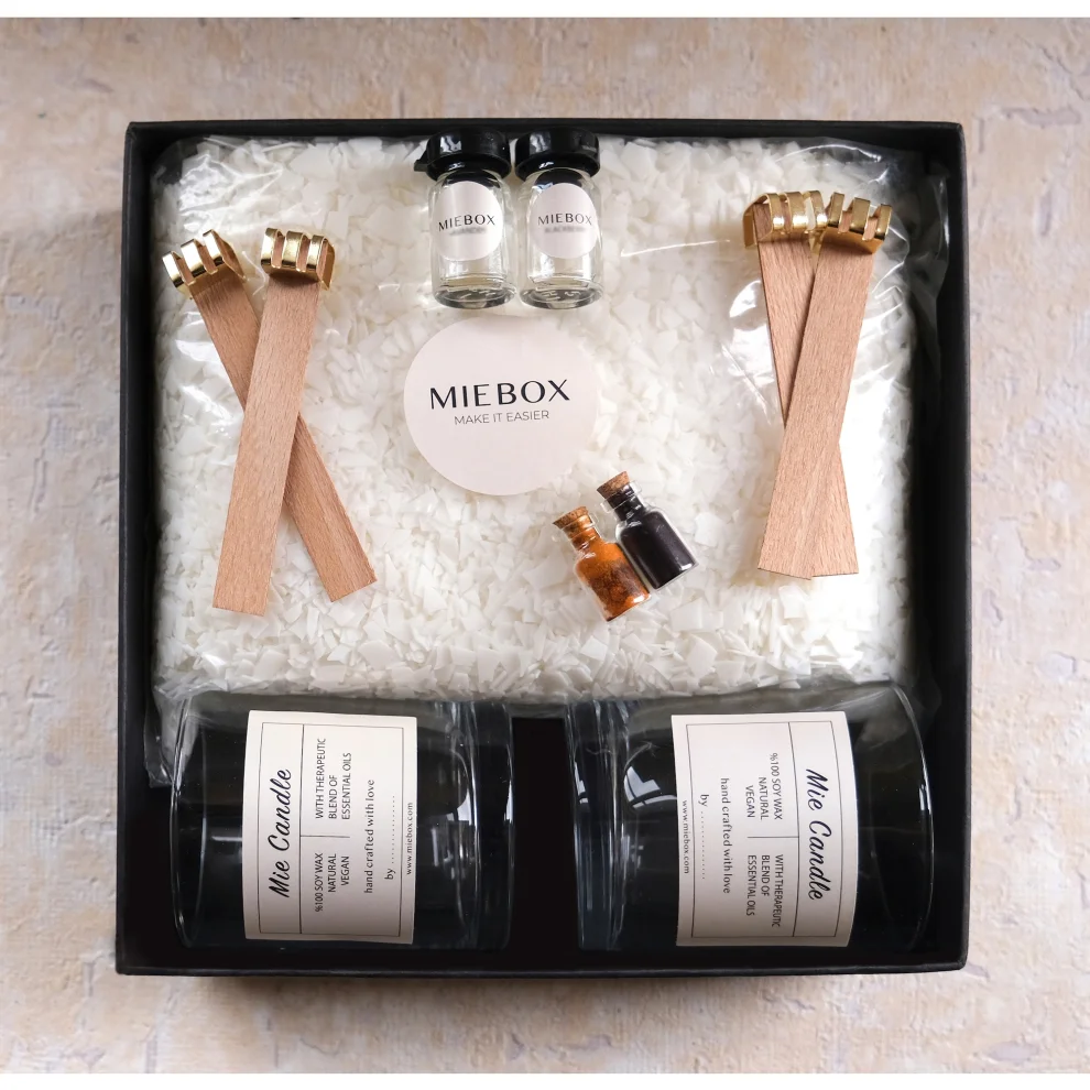 Miebox Rituals - Organic Soy Candle Making Kit - Make Your Own Candle - Diy Soy Candle Set