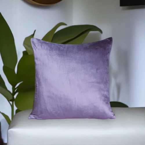 Miliva Home - Lavender Bright Velvet Throw Pillow Cover