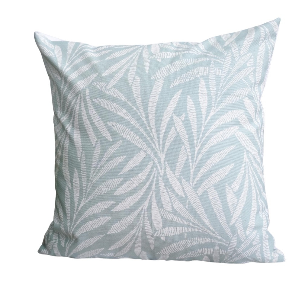 Scandi Leaves Throw Pillow Cover