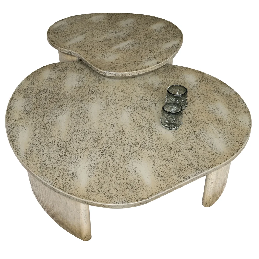 Ekin Varon Design Studio - Amorphous Handmade Patterned Lacquered Coffee Table