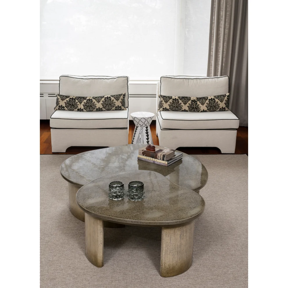 Ekin Varon Design Studio - Amorphous Handmade Patterned Lacquered Coffee Table