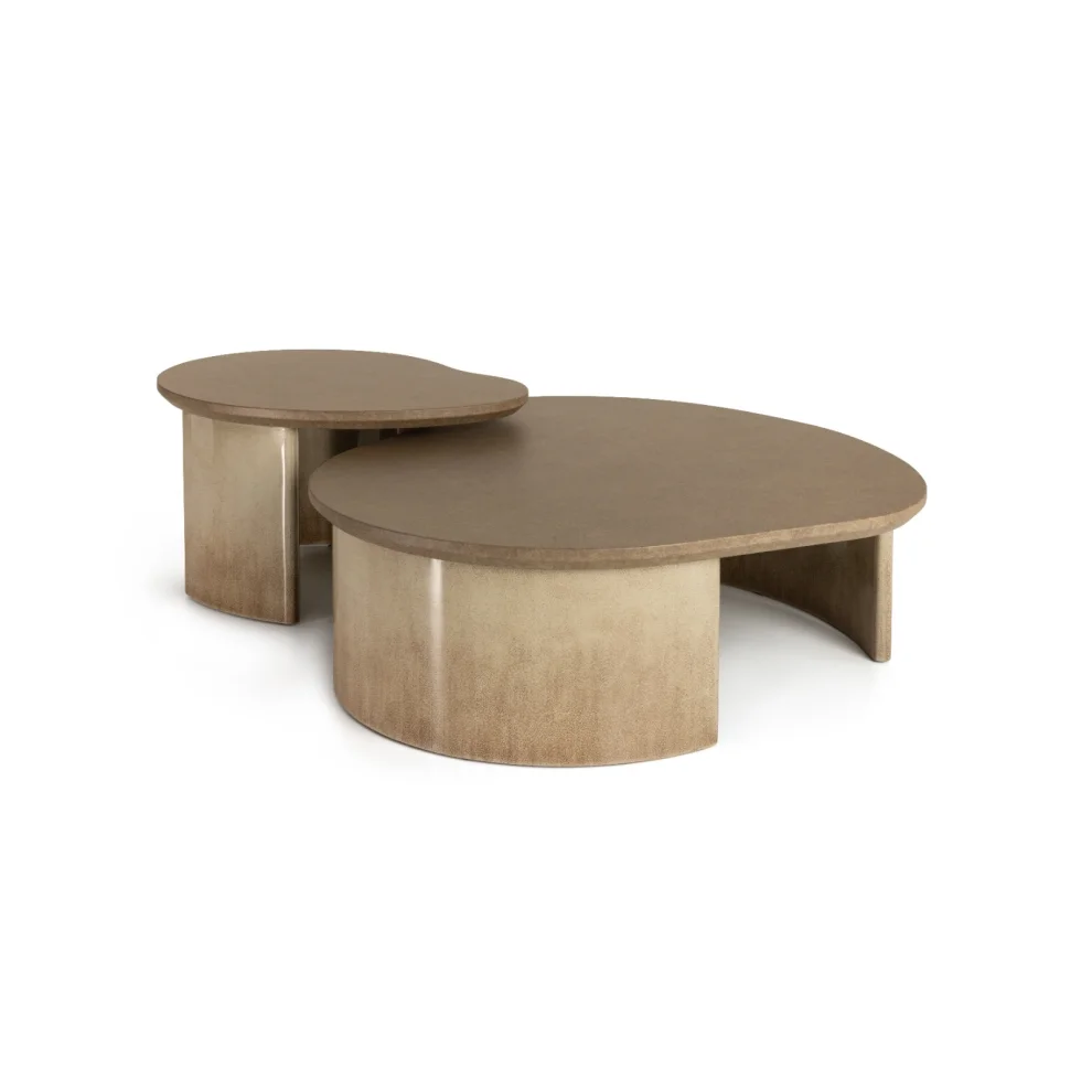 Ekin Varon Design Studio - Amorphous Handmade Patterned Lacquered Wood Coffee Table - Il