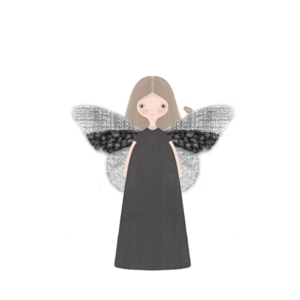 Meral Bilkay Art & Design Studio - Butterfly Girl Baskı