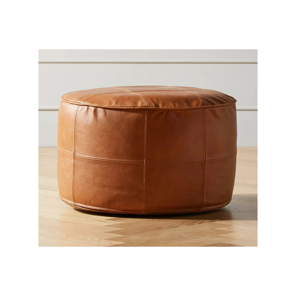 Sohomanje - Leather Pouffe