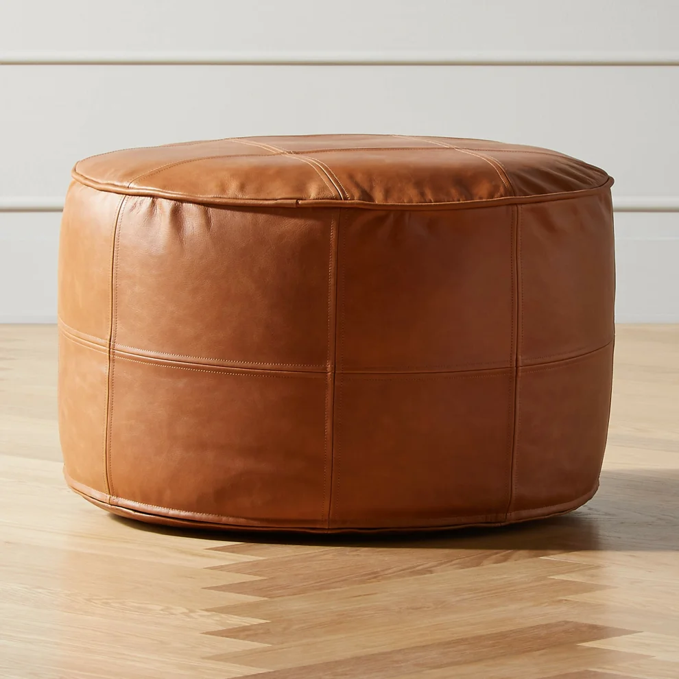 Sohomanje - Leather Pouffe