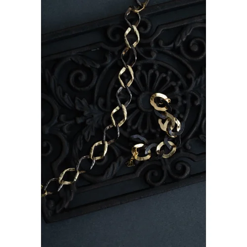Asyra Jewellery - İki Renk Zincir Bileklik