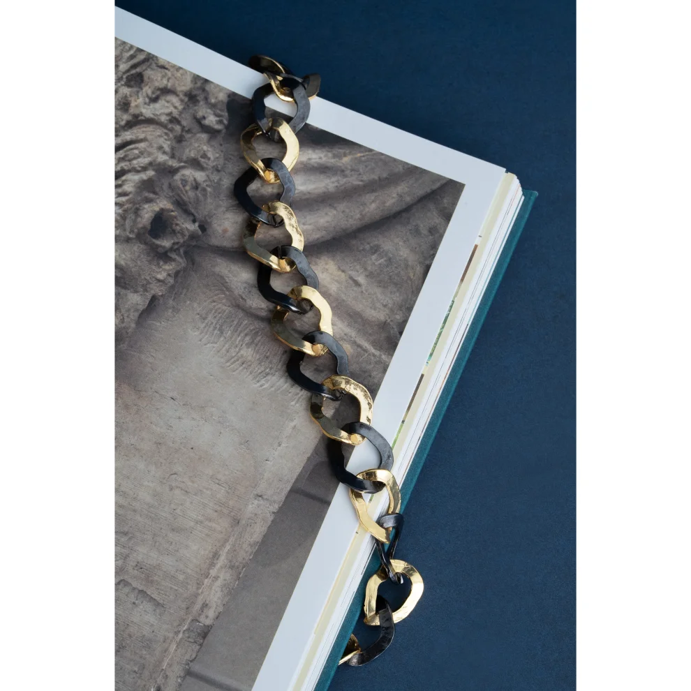 Asyra Jewellery - Two Colors Chain Necklace