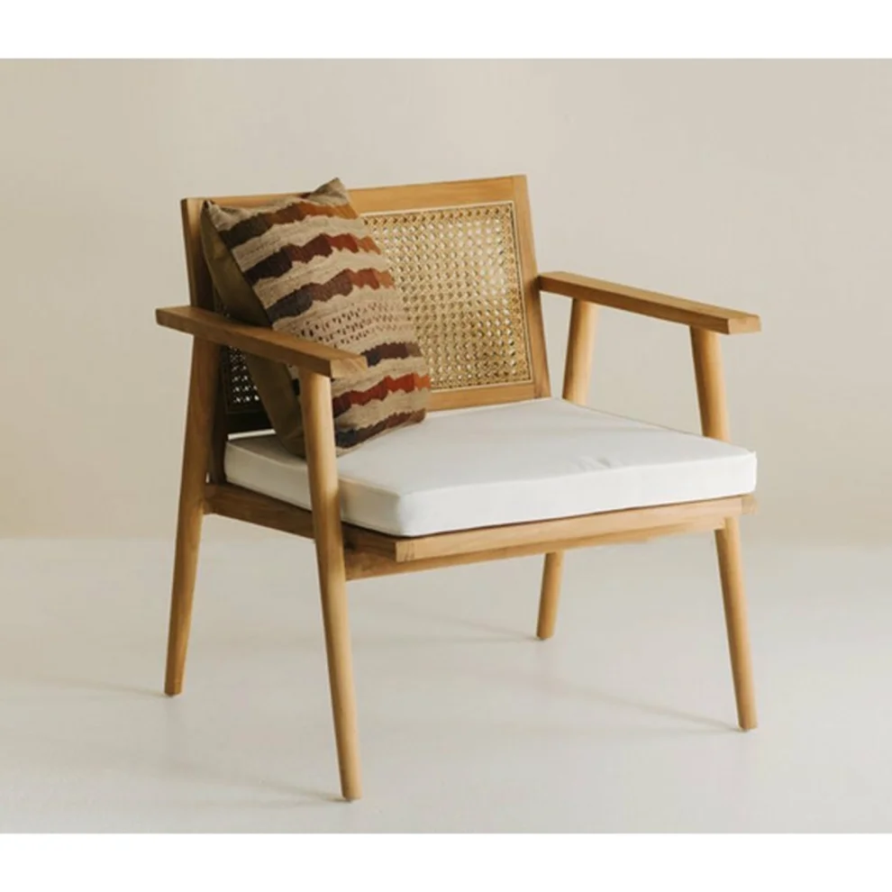 Sohomanje - Natural Wood Hazeran Armchair
