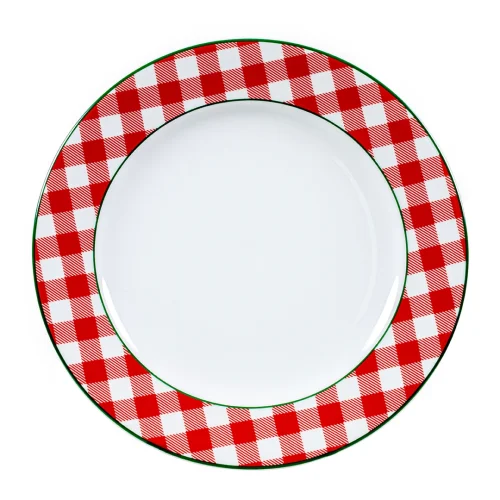 Mİ Su Deco - Plaid Patterned Plate - Il