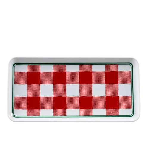 Mİ Su Deco - Plaid Patterned Baton Plate