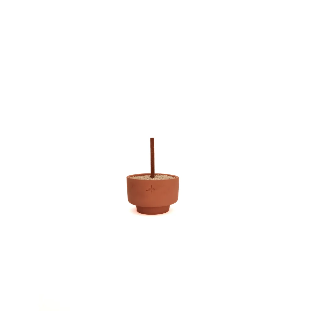 Present Inn - Temple | Ceramic Candle & Incense Holder